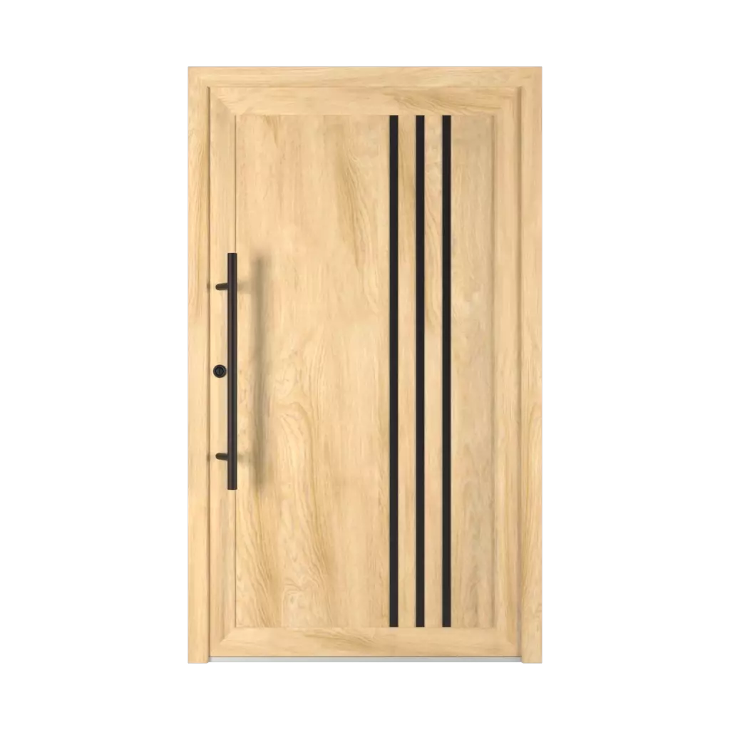 Model 6029 PVC Black entry-doors models-of-door-fillings dindecor types-of-door-fillings