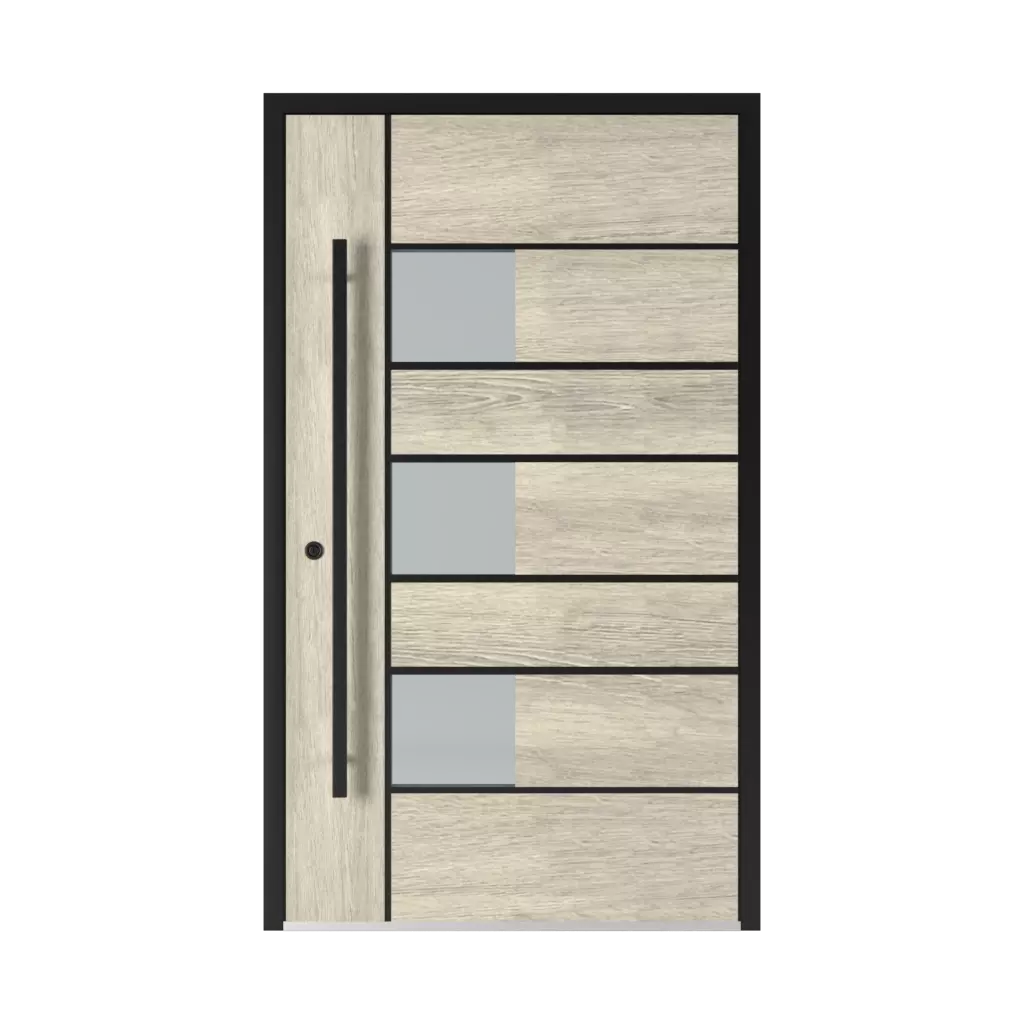 5026 Black entry-doors models glazed 