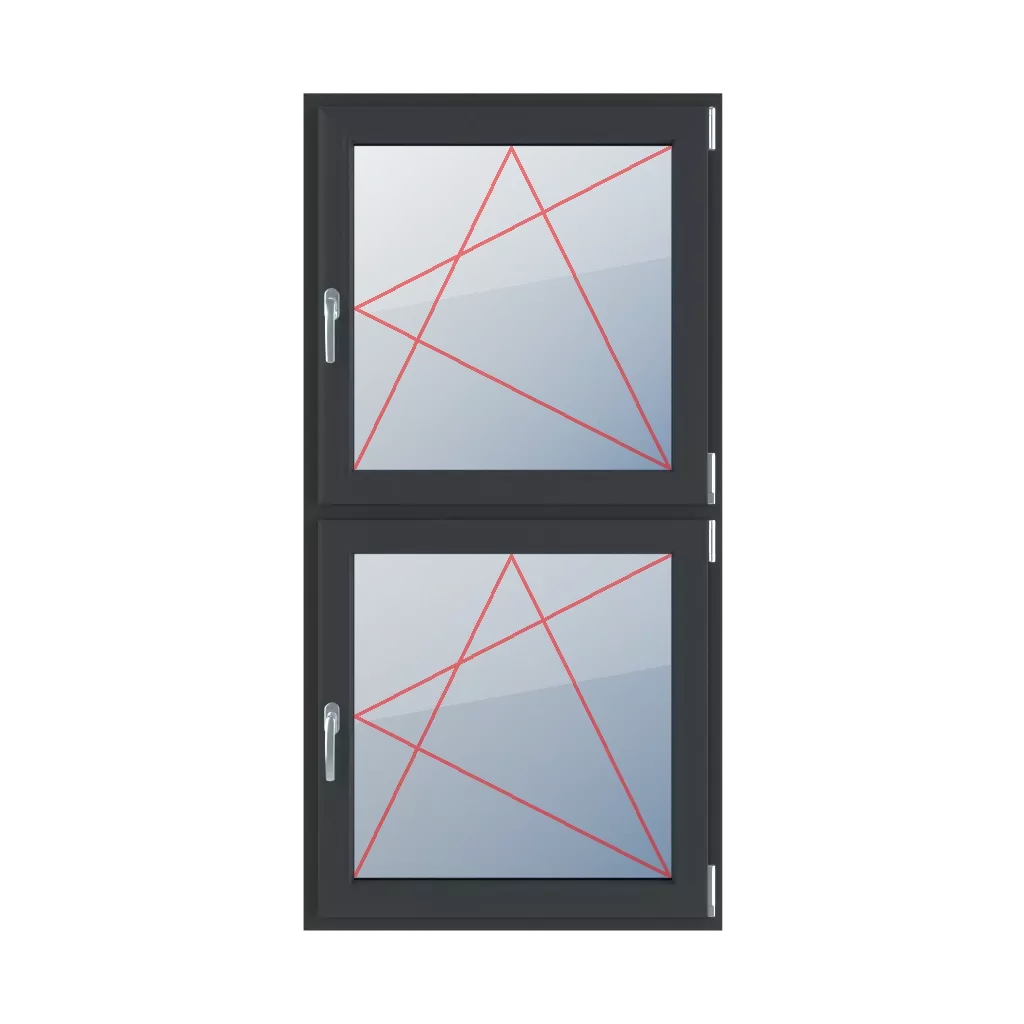 Tilt & turn right windows types-of-windows double-leaf vertical-symmetrical-division-50-50  