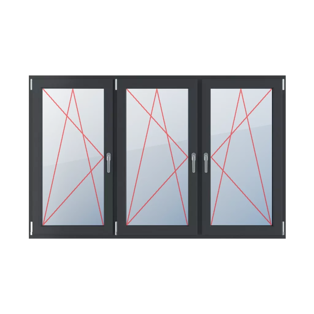 Left turn-tilt, left-hand turn-tilt, right turn-tilt windows types-of-windows triple-leaf symmetrical-division-horizontally-33-33-33 left-turn-tilt-left-hand-turn-tilt-right-turn-tilt 