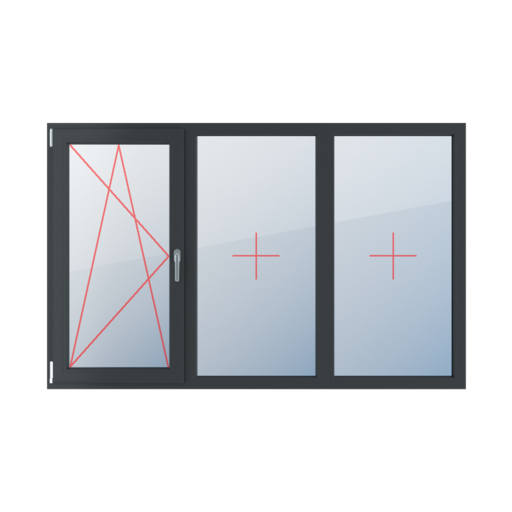 Tilt and turn left, fixed glazing in the frame windows types-of-windows triple-leaf symmetrical-division-horizontally-33-33-33 tilt-and-turn-left-fixed-glazing-in-the-frame 