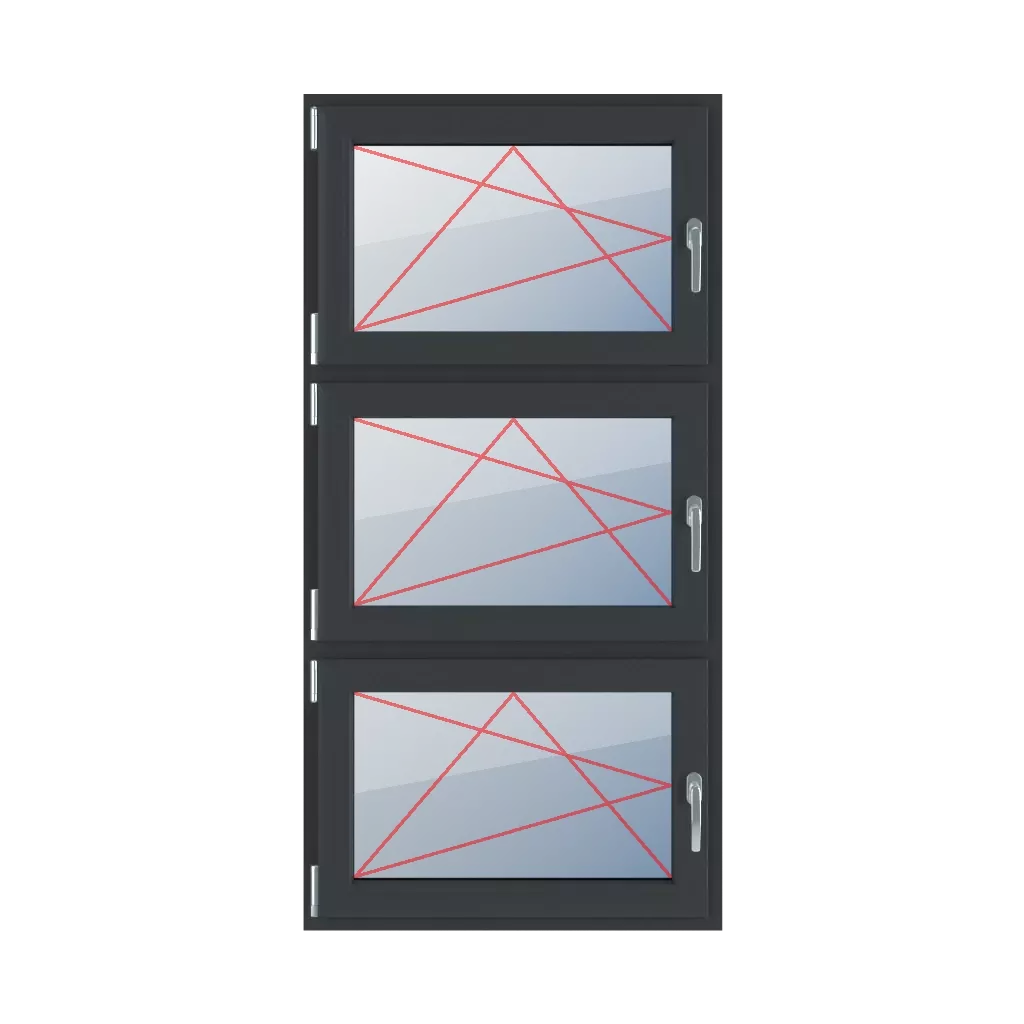 Tilt & turn left windows types-of-windows triple-leaf vertical-symmetrical-division-33-33-33 tilt-turn-left 