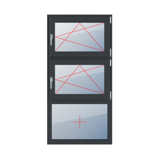 Turn-tilt right, turn-tilt right, fixed glazing in the frame windows types-of-windows triple-leaf vertical-symmetrical-division-33-33-33 turn-tilt-right-turn-tilt-right-fixed-glazing-in-the-frame 
