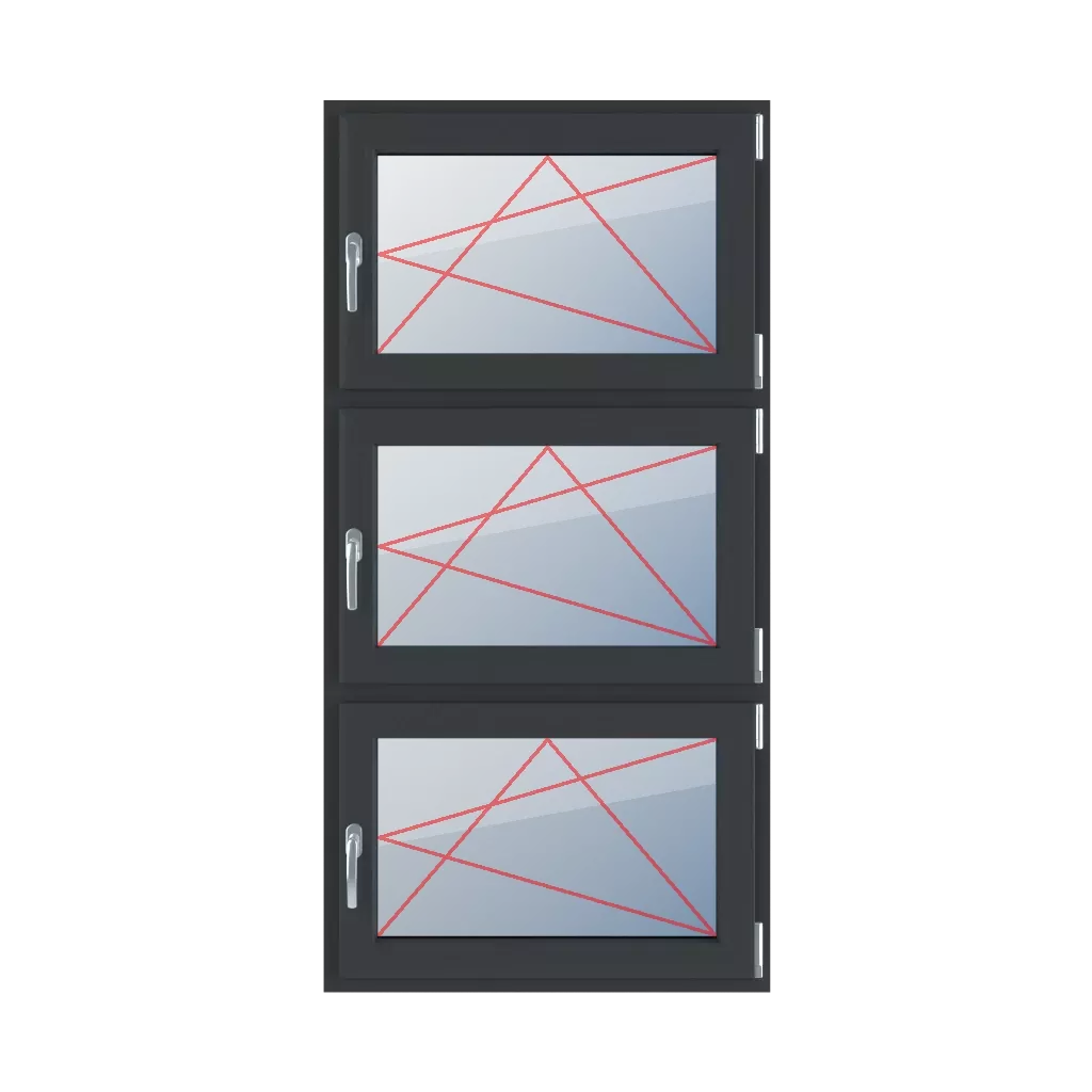Tilt & turn right windows types-of-windows triple-leaf vertical-symmetrical-division-33-33-33  