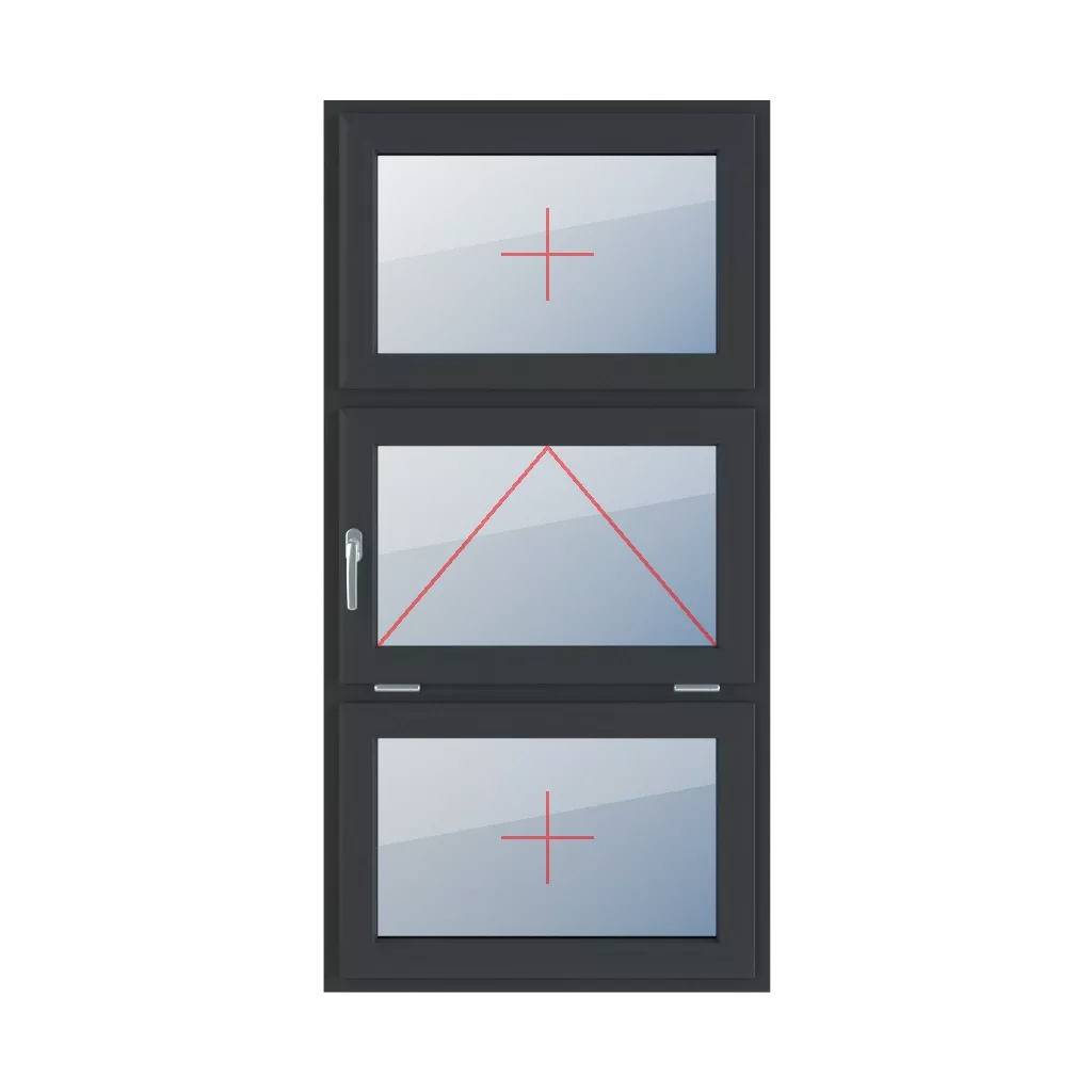 Fixed glazing in the wing, tiltable with a handle on the left side, fixed glazing in the wing windows types-of-windows triple-leaf vertical-symmetrical-division-33-33-33 fixed-glazing-in-the-wing-tiltable-with-a-handle-on-the-left-side-fixed-glazing-in-the-wing 