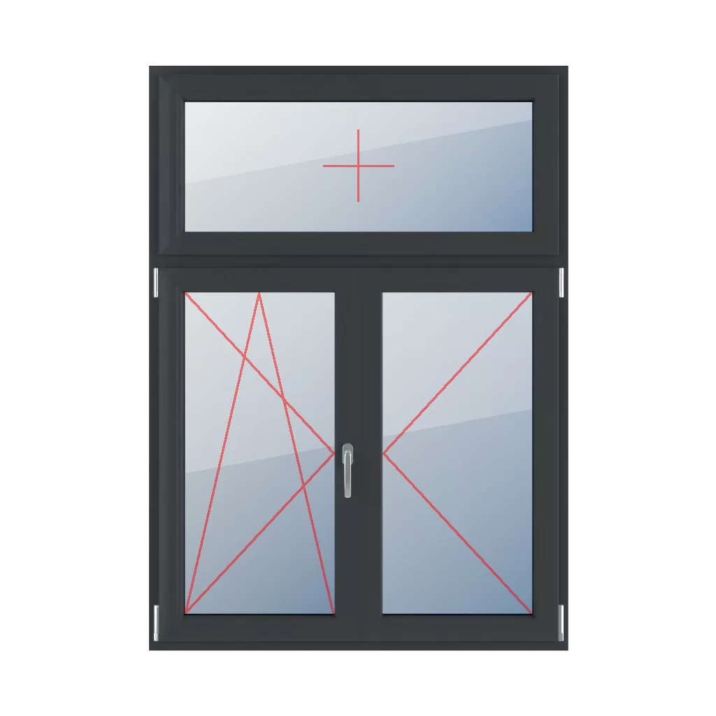 Fixed glazing in the wing, left-tilt and turn glazing, movable mullion, right-hand turn windows types-of-windows triple-leaf vertical-asymmetric-division-30-70-with-a-movable-mullion fixed-glazing-in-the-wing-left-tilt-and-turn-glazing-movable-mullion-right-hand-turn 