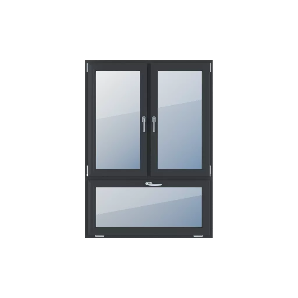 Vertical asymmetric division 70-30 windows types-of-windows triple-leaf   