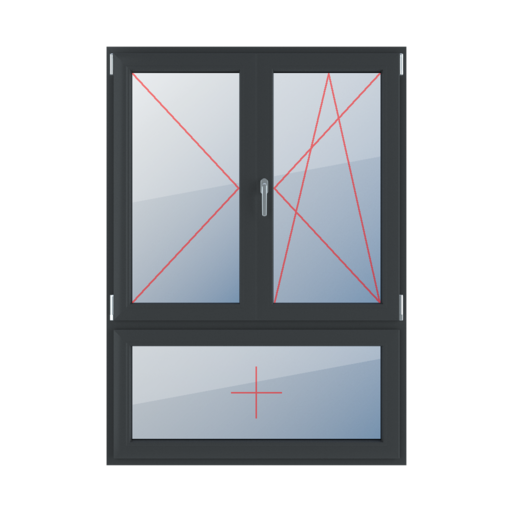 Left-side turn, movable mullion, right-hand turn-tilt, fixed glazing in the sash windows types-of-windows triple-leaf 70-30-vertical-asymmetrical-division-with-a-movable-mullion left-side-turn-movable-mullion-right-hand-turn-tilt-fixed-glazing-in-the-sash 