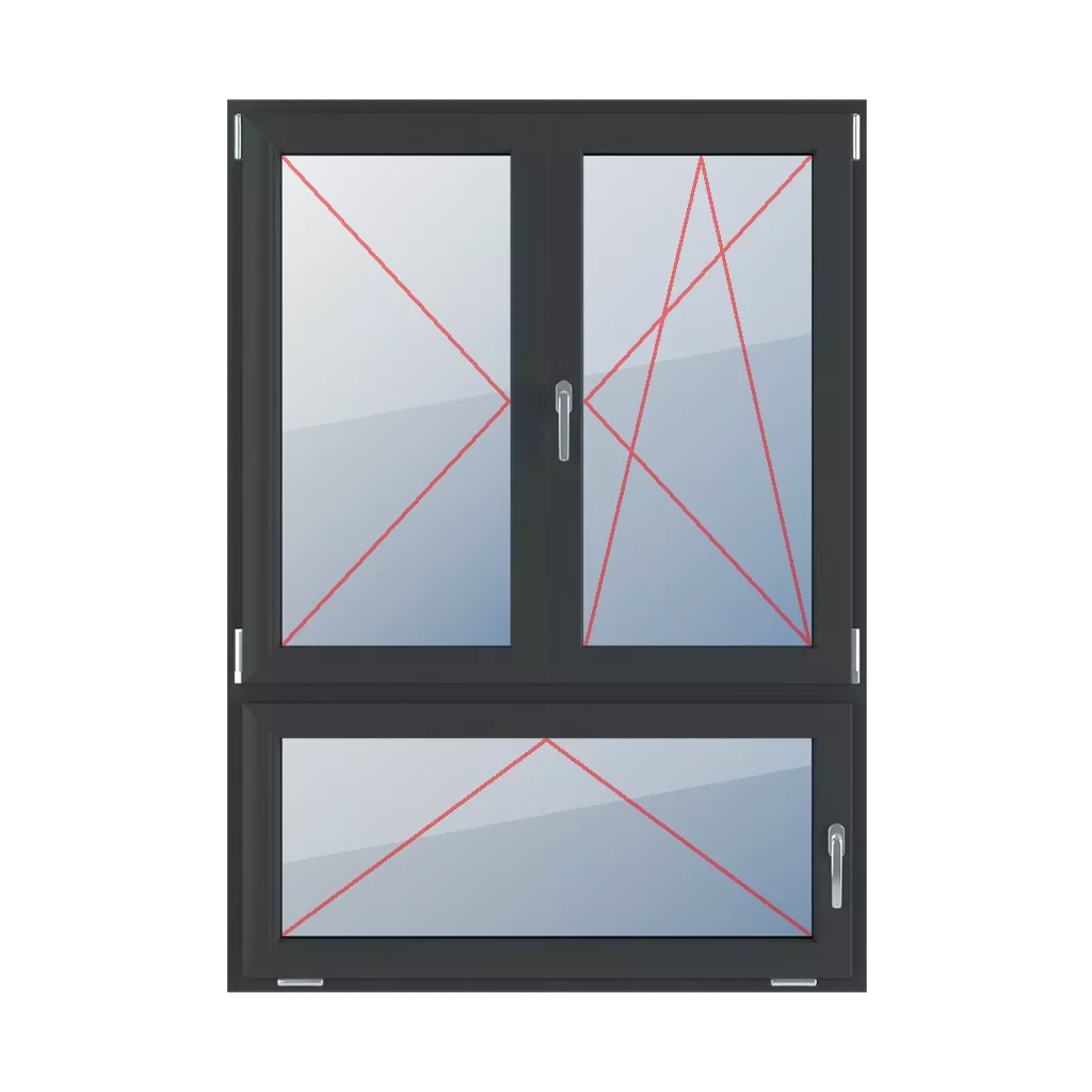 Turn left, movable mullion, turn-tilt right, tilt, with a handle on the right windows types-of-windows triple-leaf 70-30-vertical-asymmetrical-division-with-a-movable-mullion  