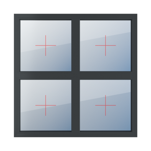 Permanent glazing in the frame windows types-of-windows four-leaf symmetrical-division-horizontal-50-50 permanent-glazing-in-the-frame-2 