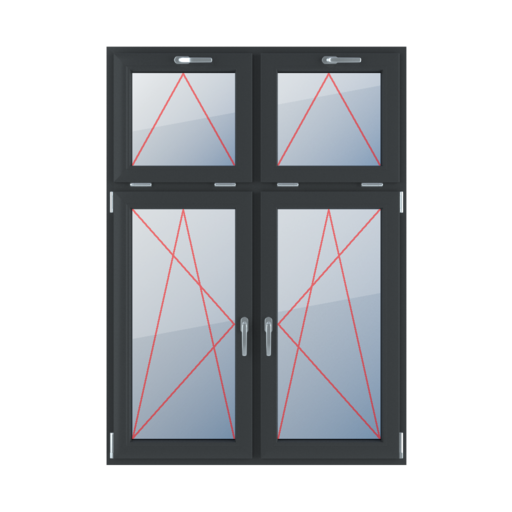Tilt handle at the top, turn-tilt left, turn-tilt right windows types-of-windows four-leaf vertical-asymmetric-division-30-70 tilt-handle-at-the-top-turn-tilt-left-turn-tilt-right 