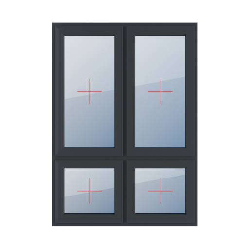 Permanent glazing in the leaf windows types-of-windows four-leaf vertical-asymmetric-division-70-30 permanent-glazing-in-the-leaf-2 