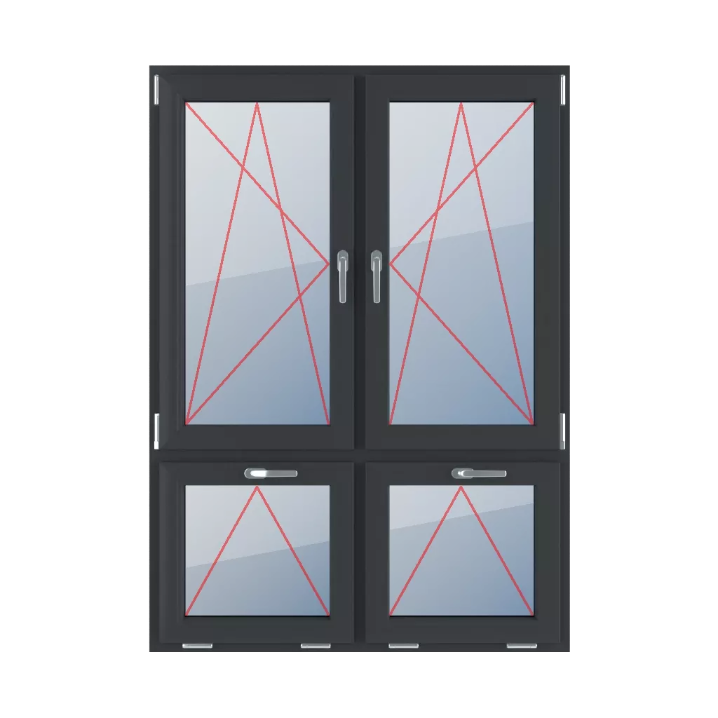 Tilt & turn left, right turn & tilt, tilt with a handle at the top windows types-of-windows four-leaf vertical-asymmetric-division-70-30 tilt-turn-left-right-turn-tilt-tilt-with-a-handle-at-the-top 
