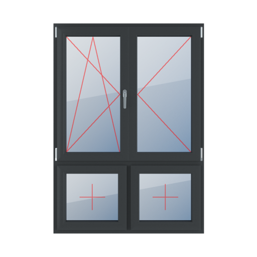 Tilt and turn left, turn right, movable mullion, fixed glazing in the leaf windows types-of-windows four-leaf 70-30-vertical-asymmetrical-division-with-a-movable-mullion tilt-and-turn-left-turn-right-movable-mullion-fixed-glazing-in-the-leaf 