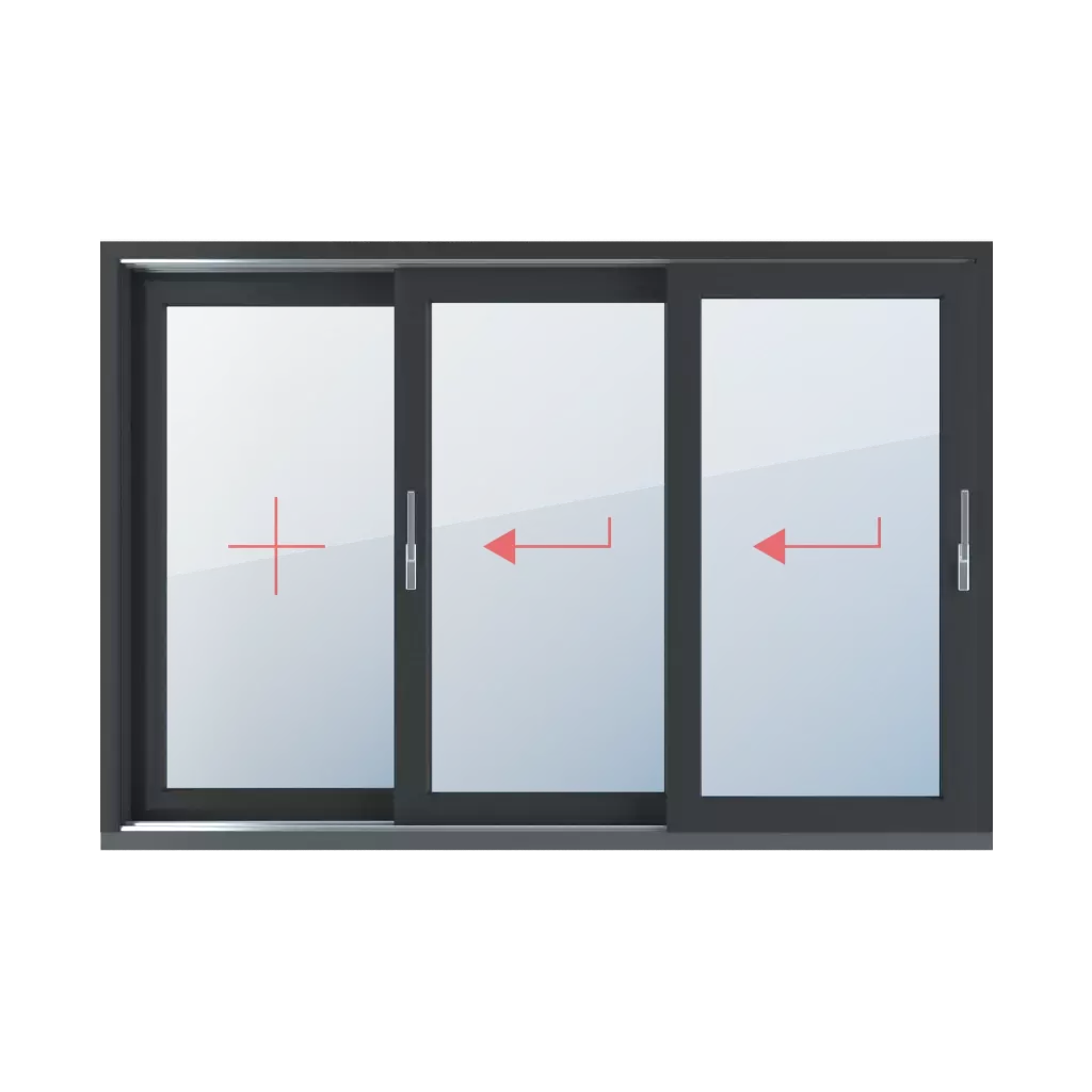 Fixed glazing, sliding left windows types-of-windows hst-lift-and-slide-patio-doors triple-leaf  