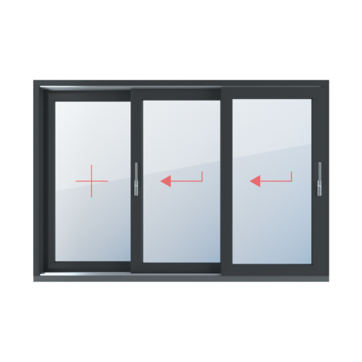 Fixed glazing, sliding left windows types-of-windows hst-lift-and-slide-patio-doors triple-leaf fixed-glazing-sliding-left 
