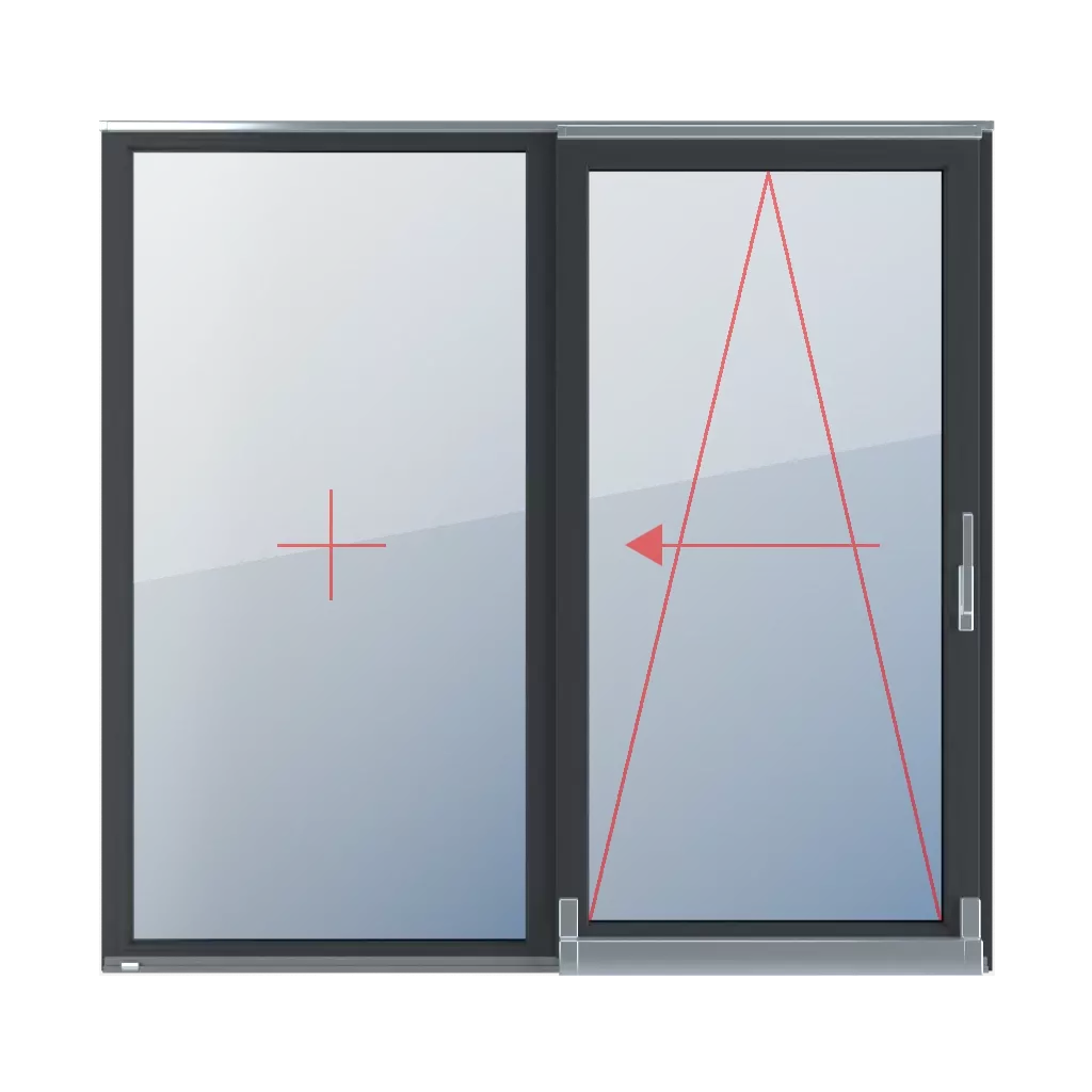 Fixed glazing in a frame, tilt and slide left windows types-of-windows psk-tilt-and-slide-patio-door double-leaf  