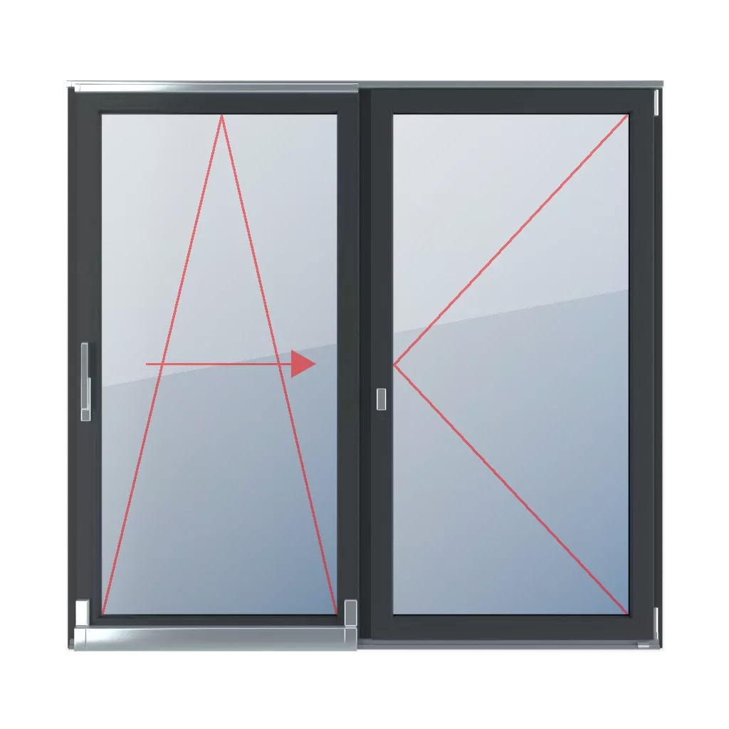 Tilt and slide, right, turn windows types-of-windows psk-tilt-and-slide-patio-door double-leaf  