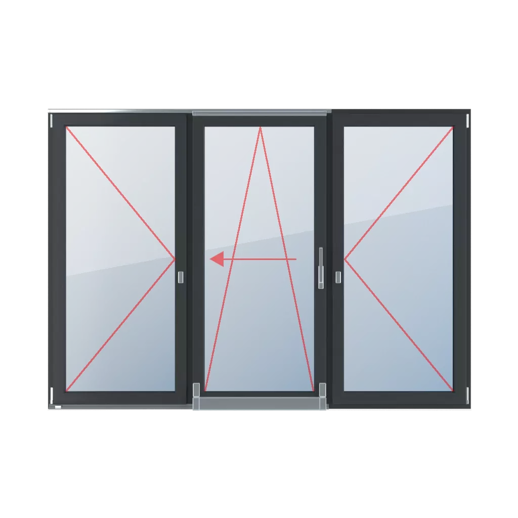 Turn-Only, Tilt-Sliding, Left, Turn-Only windows types-of-windows psk-tilt-and-slide-patio-door triple-leaf  