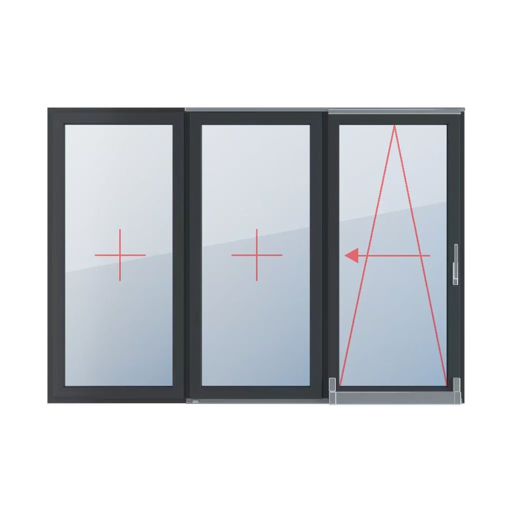Permanent glazing in the wing, tilt and slide left windows types-of-windows psk-tilt-and-slide-patio-door triple-leaf  