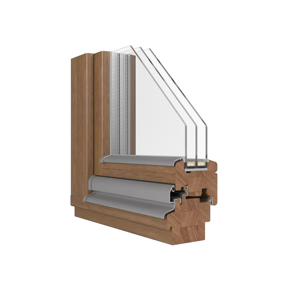 SOFT-LINE With aluminum overlay windows window-profiles cdm soft-line