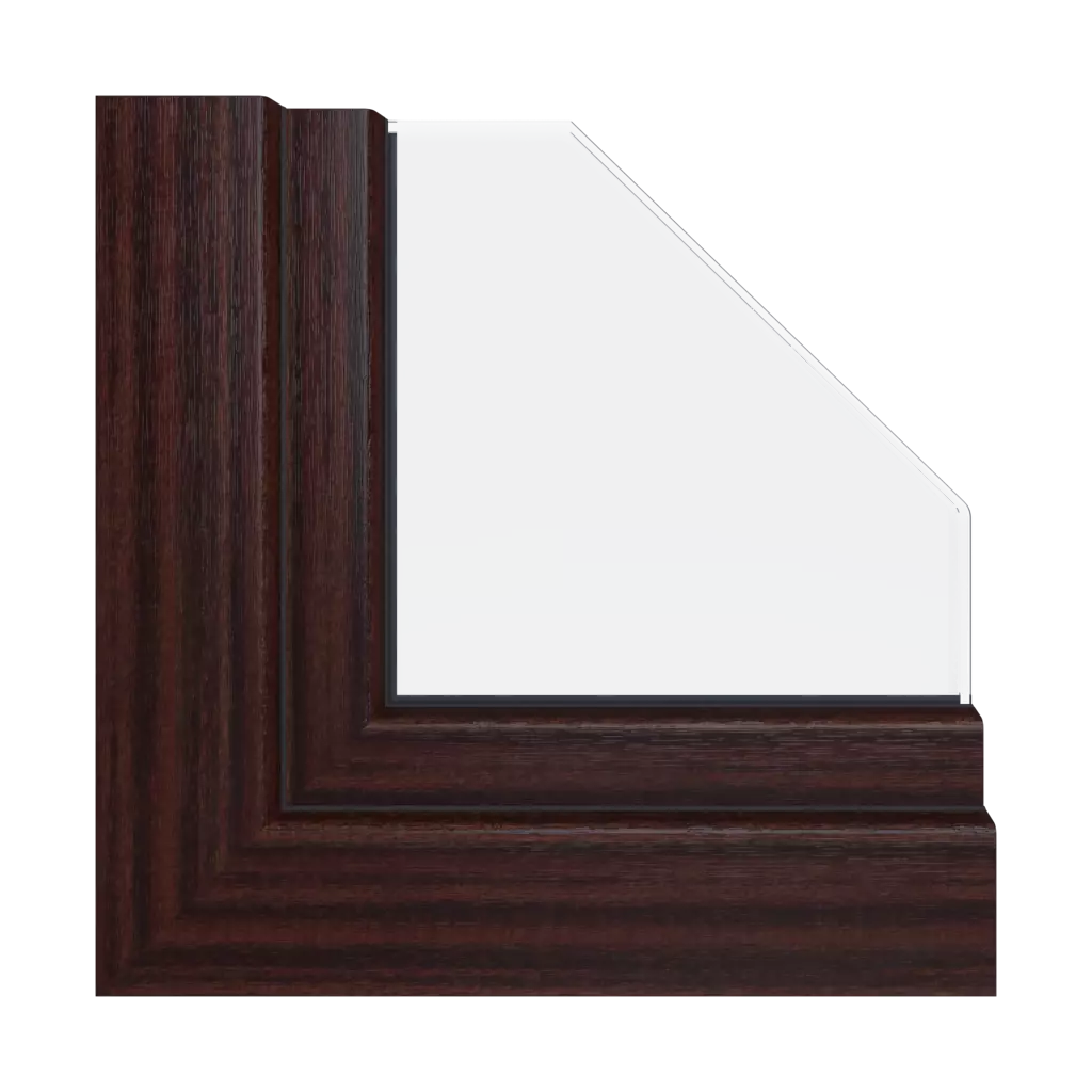 Mahogany windows window-color veka-colors   