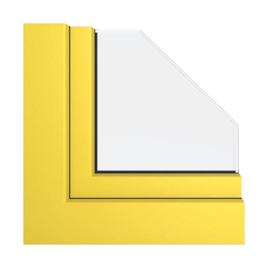 Yellow windows window-color veka-colors   