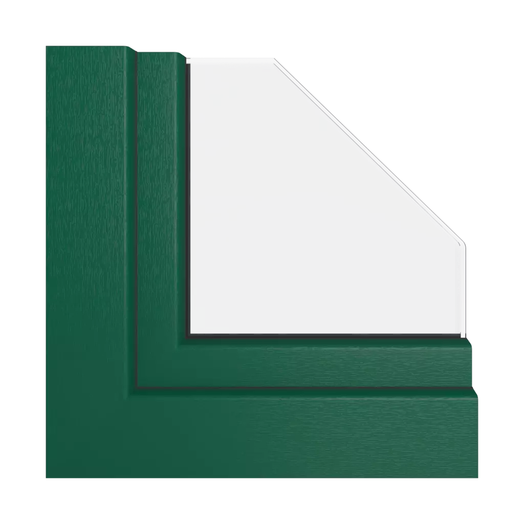 Green windows window-color veka-colors   