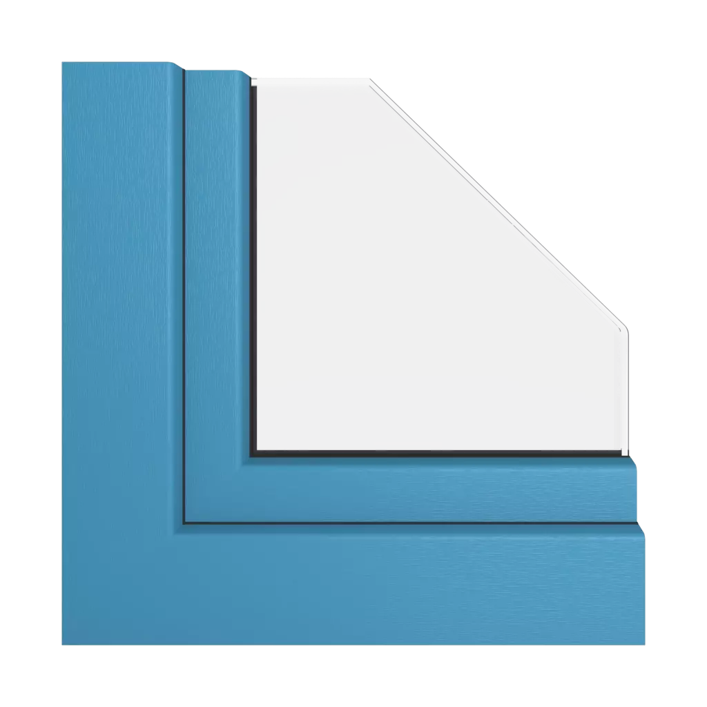 Brilliant blue windows window-profiles veka softline-82-md