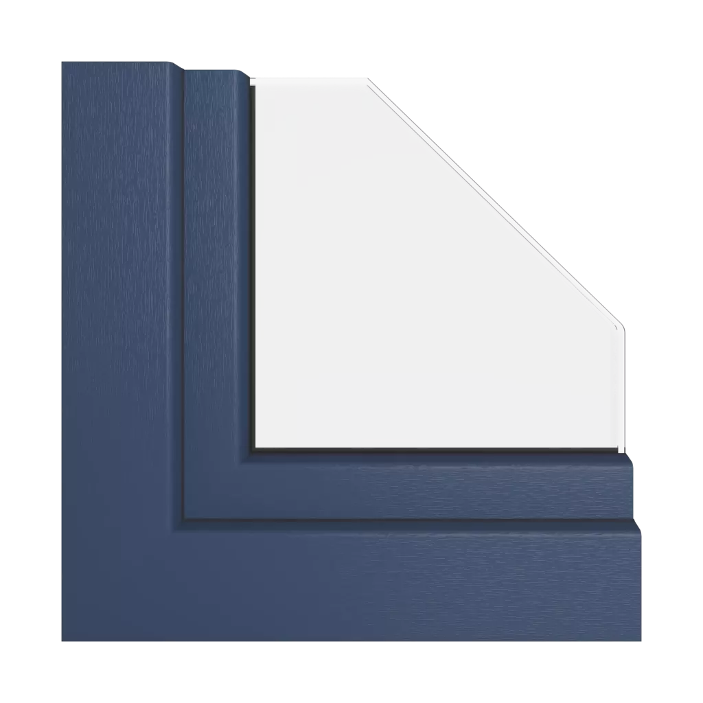 Cobalt blue windows window-profiles veka softline-82-md