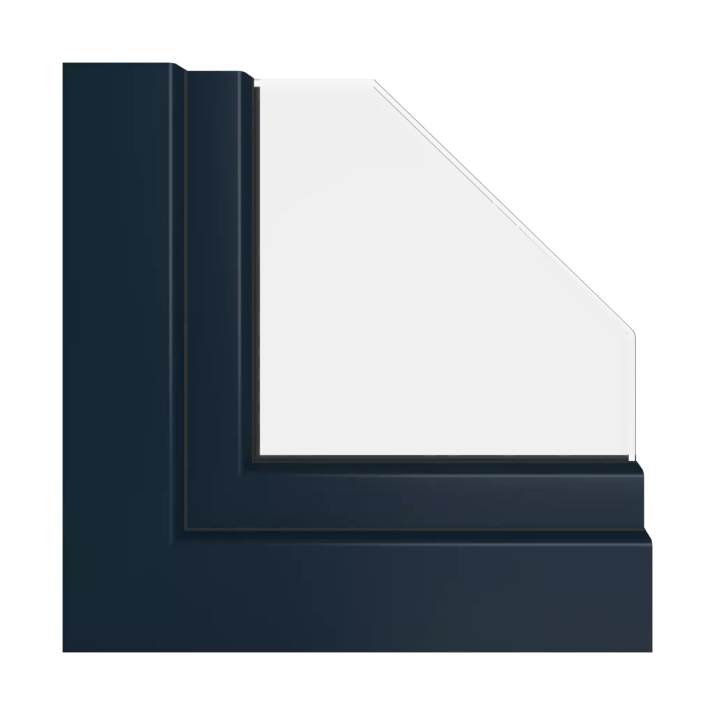 Navy blue ultramatt windows window-color veka-colors   