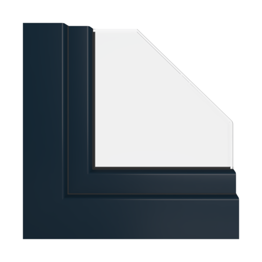Navy blue ultramatt windows window-color veka-colors navy-blue-ultramatt