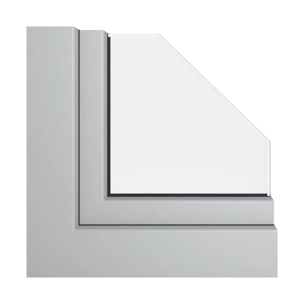 Silver gray windows window-color veka-colors   