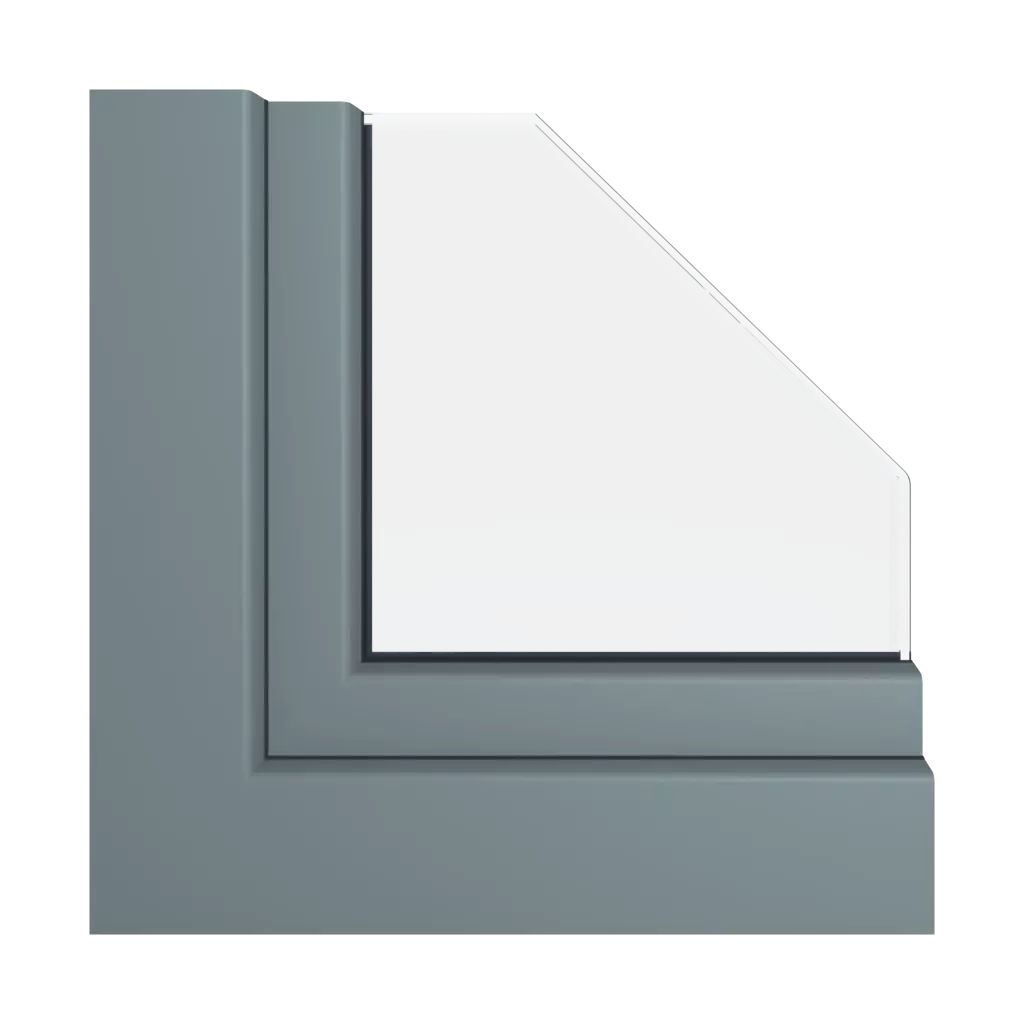 Basalt gray smooth windows window-color veka-colors   