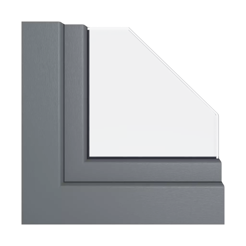 Slate gray windows window-color veka-colors   