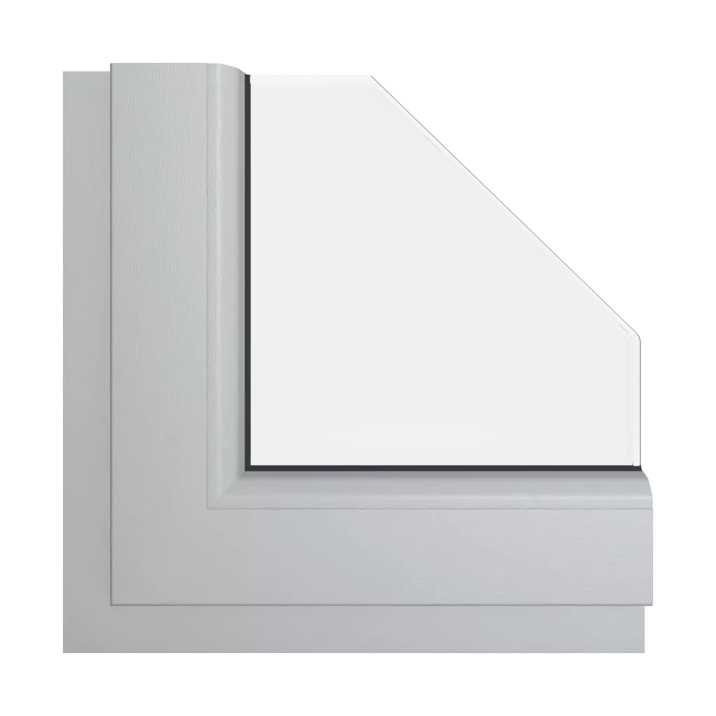 Silver gray windows window-color veka-colors silver-gray interior