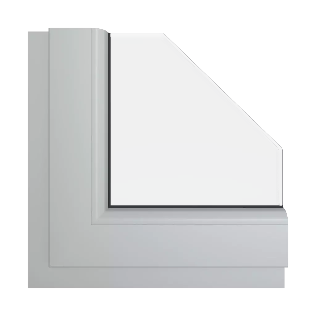 Silver gray smooth windows window-color veka-colors silver-gray-smooth interior