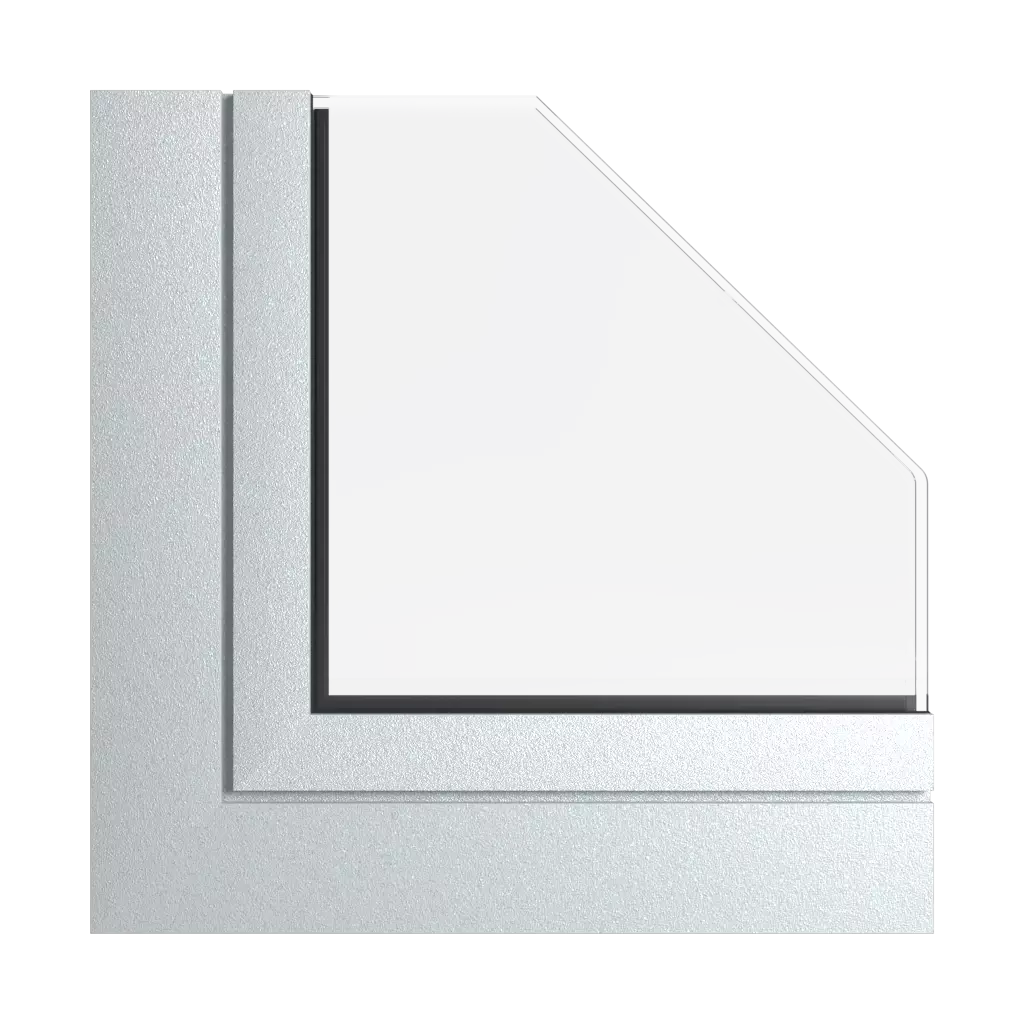 silver gray windows window-profiles aliplast