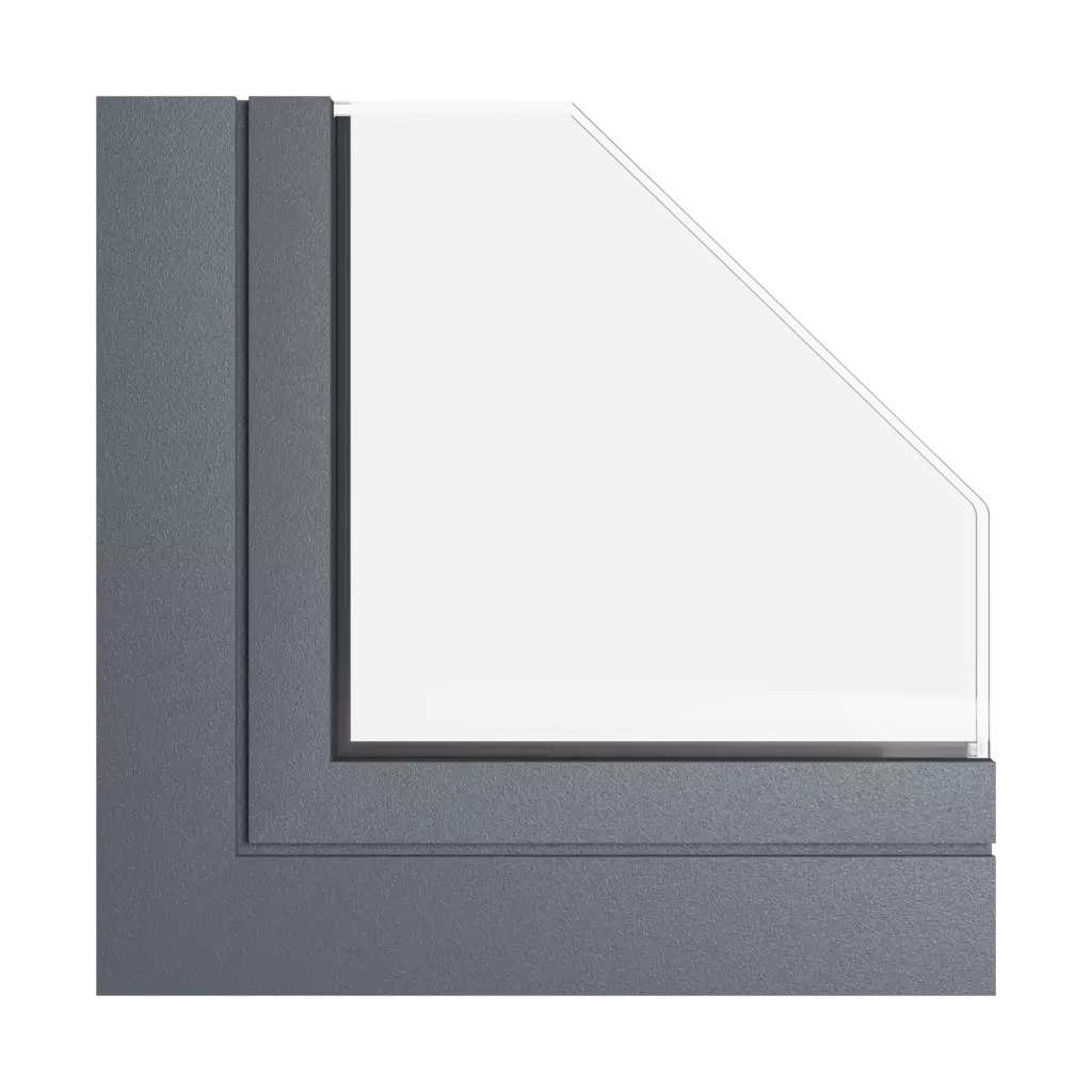Gray slate windows window-profiles aliplast