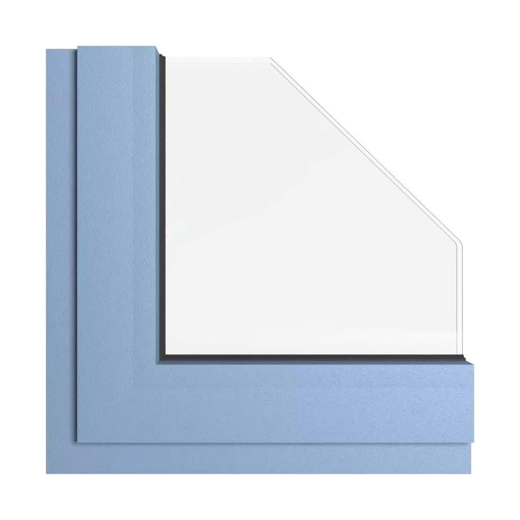 Sky blue gray windows window-color aliplast-colors sky-blue-gray interior