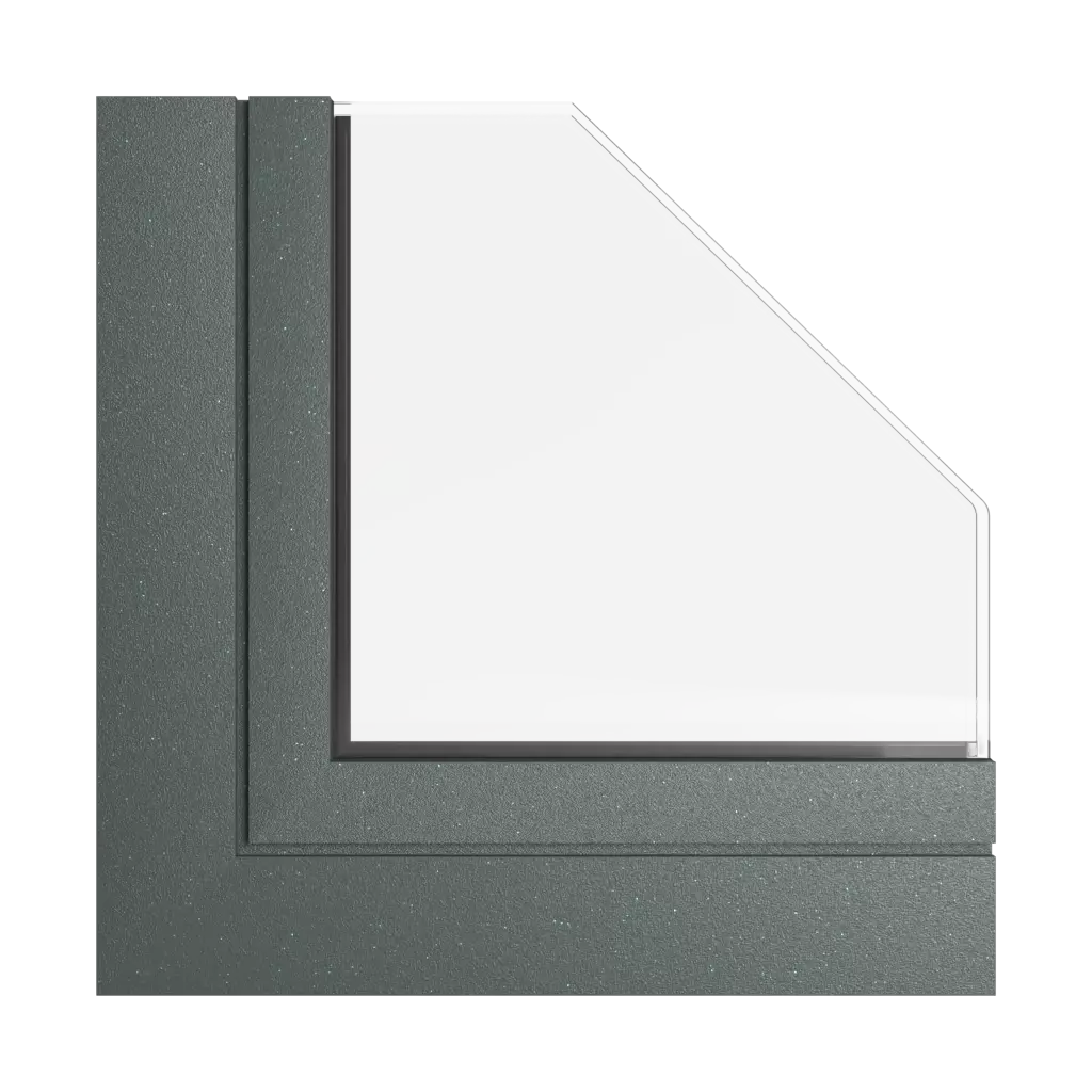 Green metallic tiger products folding-windows    