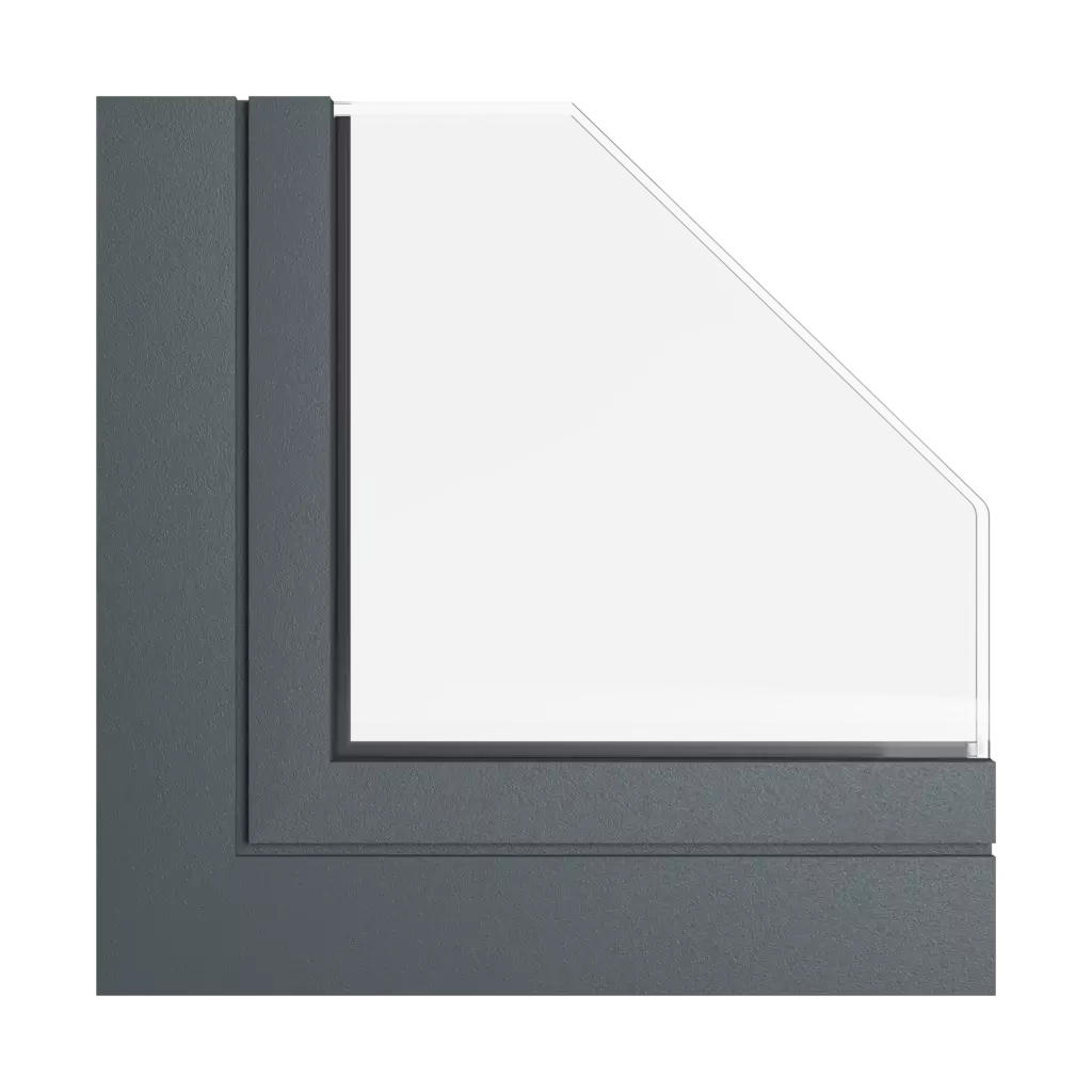 Gray steel tiger products facade-windows    