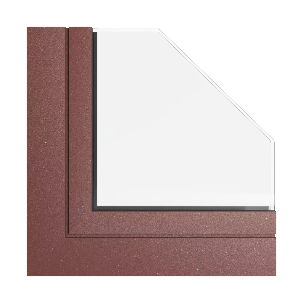 Red-brown tiger windows window-profiles aliplast