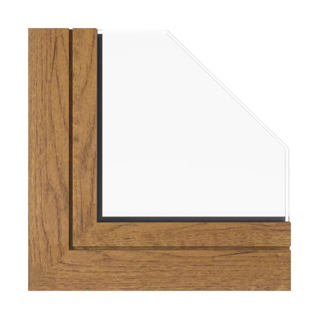 Rustic oak windows window-profiles aluprof mb-79n