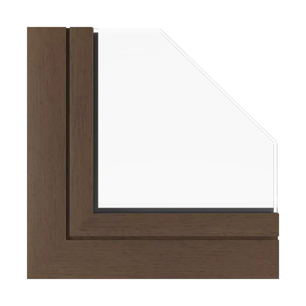 Walnut vein windows window-profiles aluprof mb-77-hs