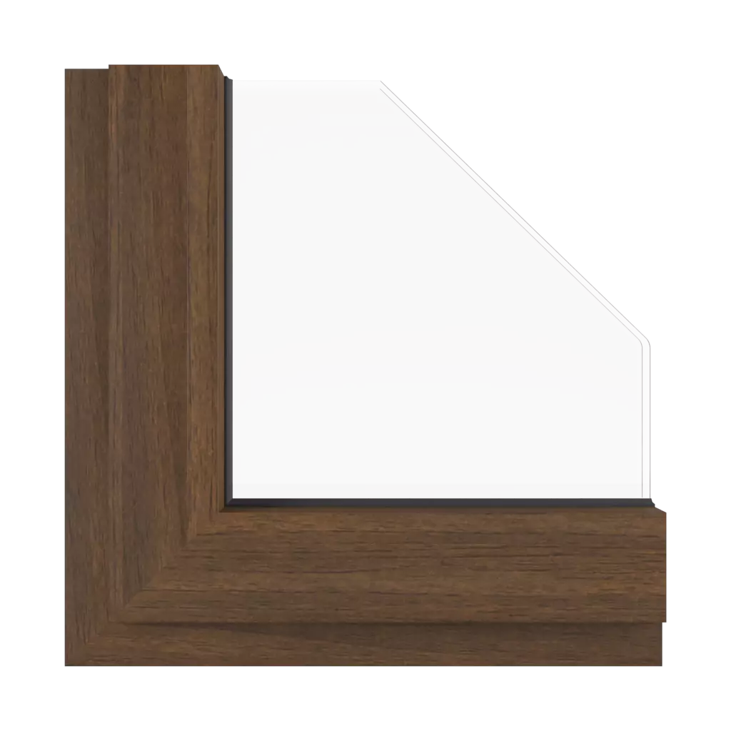 Dark walnut windows window-color aluprof-colors dark-walnut interior