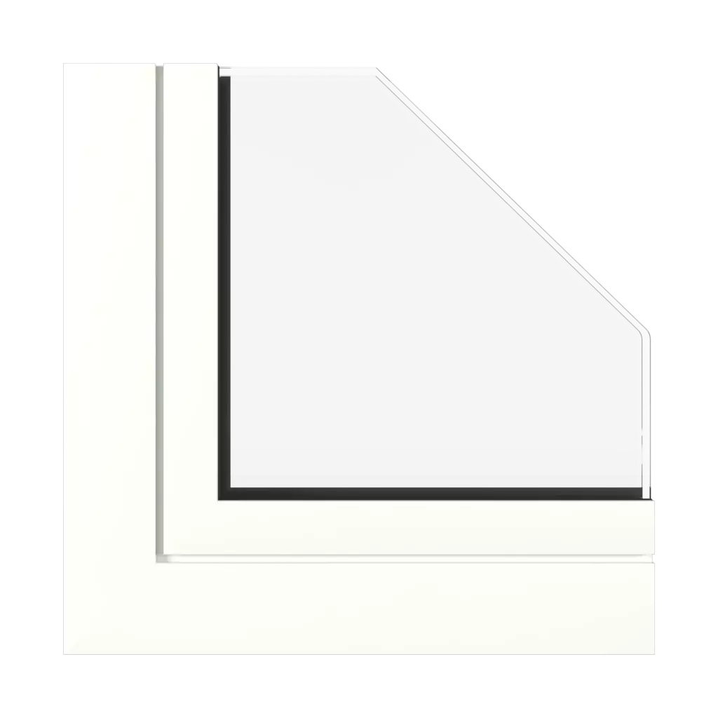 Traffic white matt✨ windows types-of-windows triple-leaf symmetrical-division-horizontally-33-33-33 