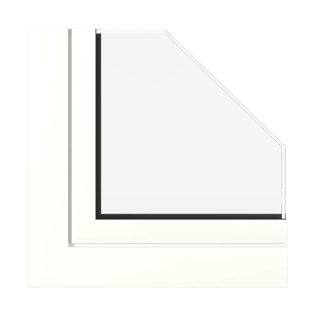 Traffic white matt✨ windows types-of-windows triple-leaf vertical-asymmetric-division-30-70 