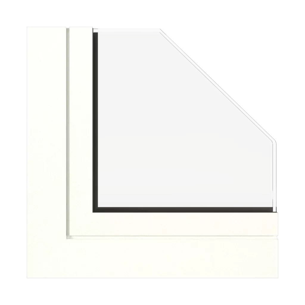 Traffic white fine structure windows window-profiles aluprof mb-79n