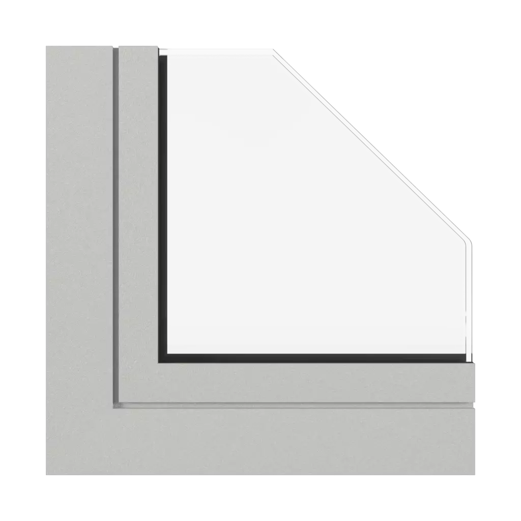 Light gray fine structure windows window-profiles aluprof mb-79n